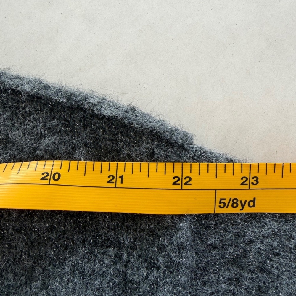 Lucky Brand V Neck Sweater Heathered Gray Metallic Knit Pullover Womens L‎ - Picture 7 of 10